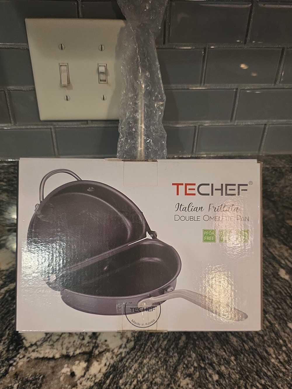 Black Double Omelette Pan - Nonstick Italian Frittata Pan